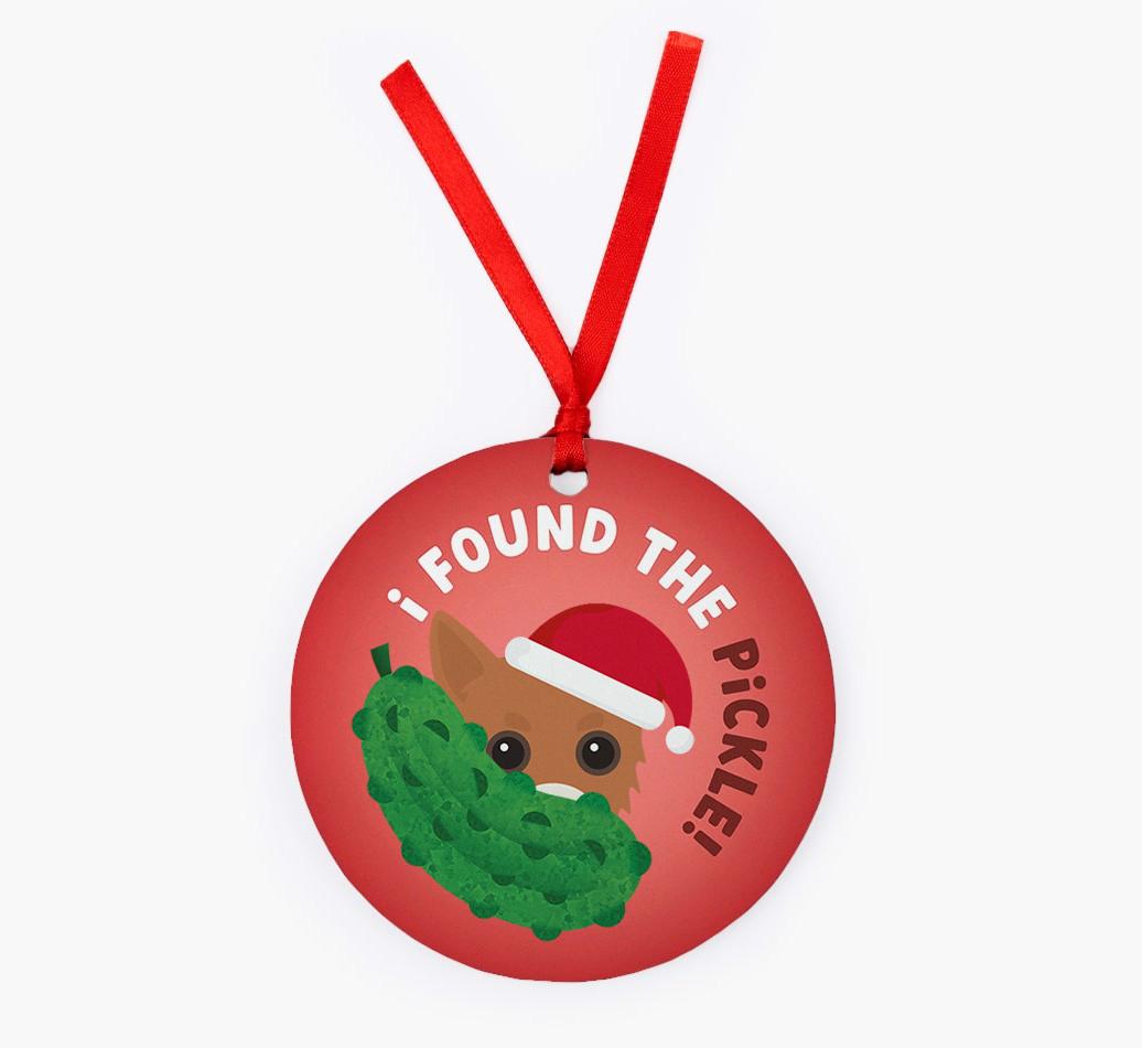 Christmas Pickle: Personalized {breedFullName} Christmas Decoration