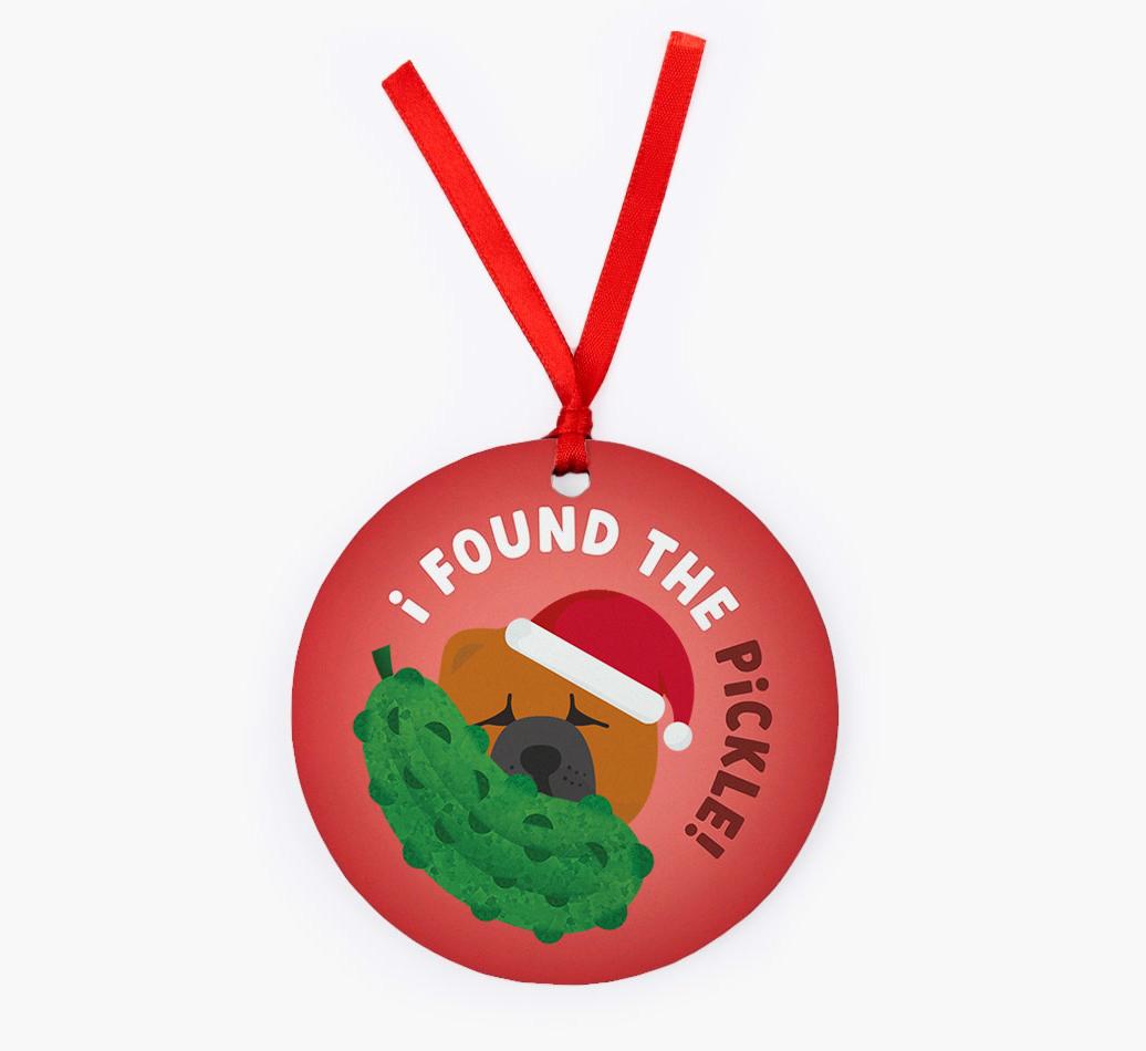 Christmas Pickle: Personalized {breedFullName} Christmas Decoration