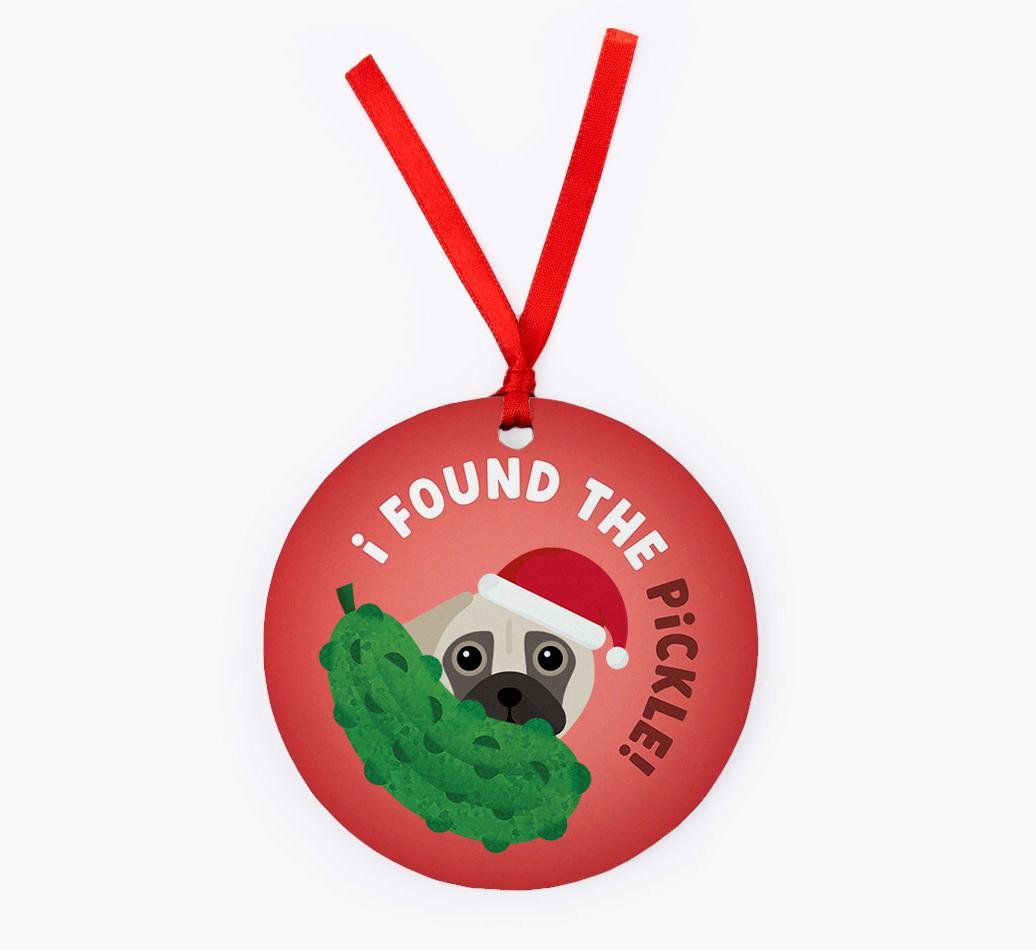 Christmas Pickle: Personalized {breedFullName} Christmas Decoration