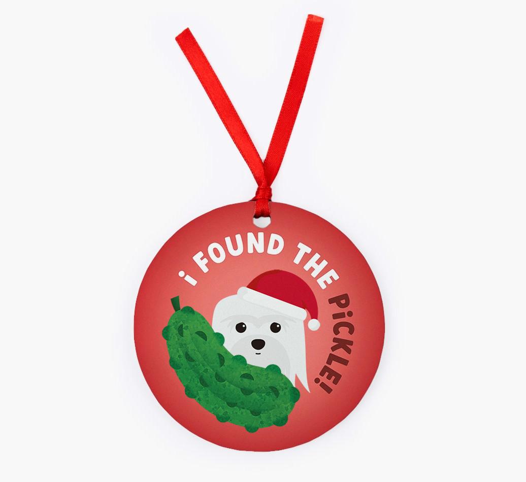 Christmas Pickle: Personalized {breedFullName} Christmas Decoration