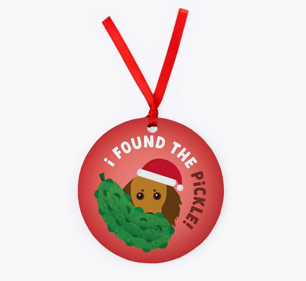 Christmas Pickle: Personalized {breedFullName} Christmas Decoration