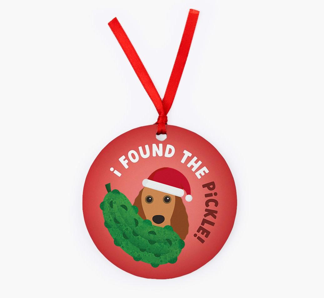 Christmas Pickle: Personalized {breedFullName} Christmas Decoration