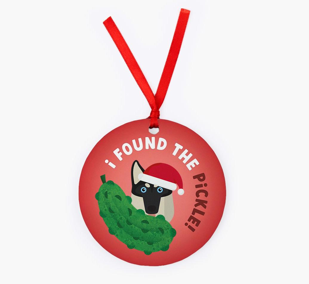 Christmas Pickle: Personalized {breedFullName} Christmas Decoration