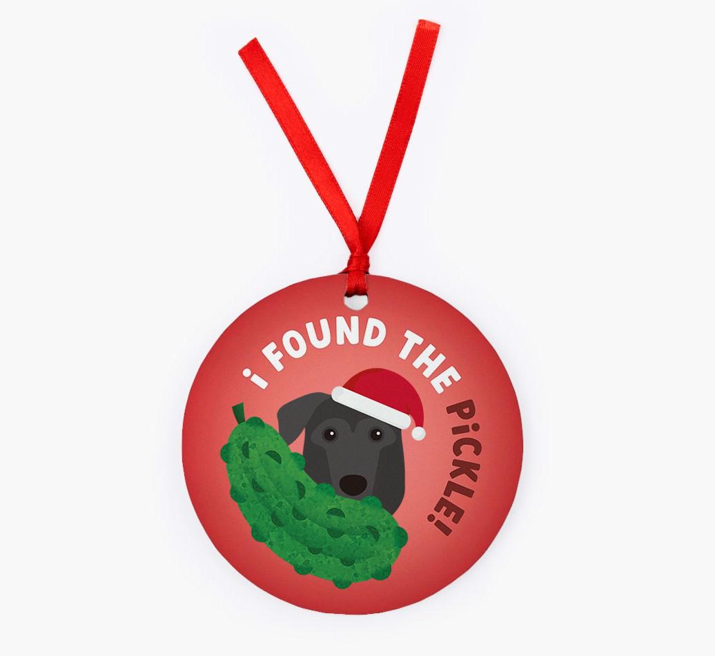 Christmas Pickle: Personalized {breedFullName} Christmas Decoration