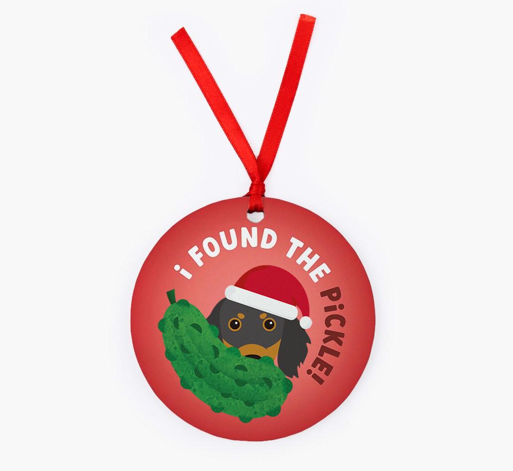 Christmas Pickle: Personalized {breedFullName} Christmas Decoration