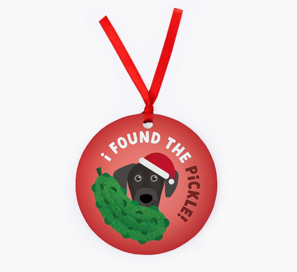 Christmas Pickle: Personalized {breedFullName} Christmas Decoration