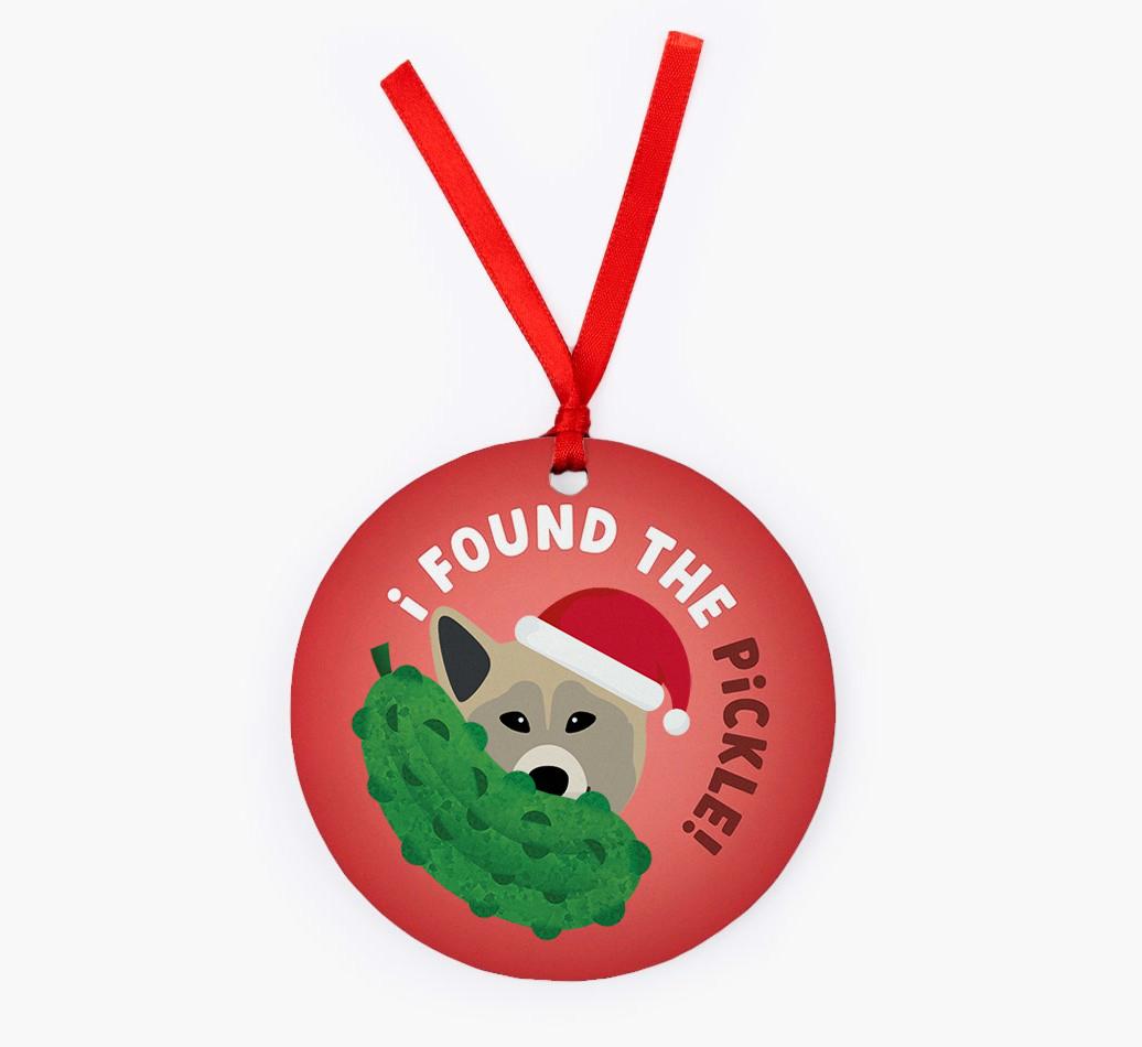Christmas Pickle: Personalized {breedFullName} Christmas Decoration