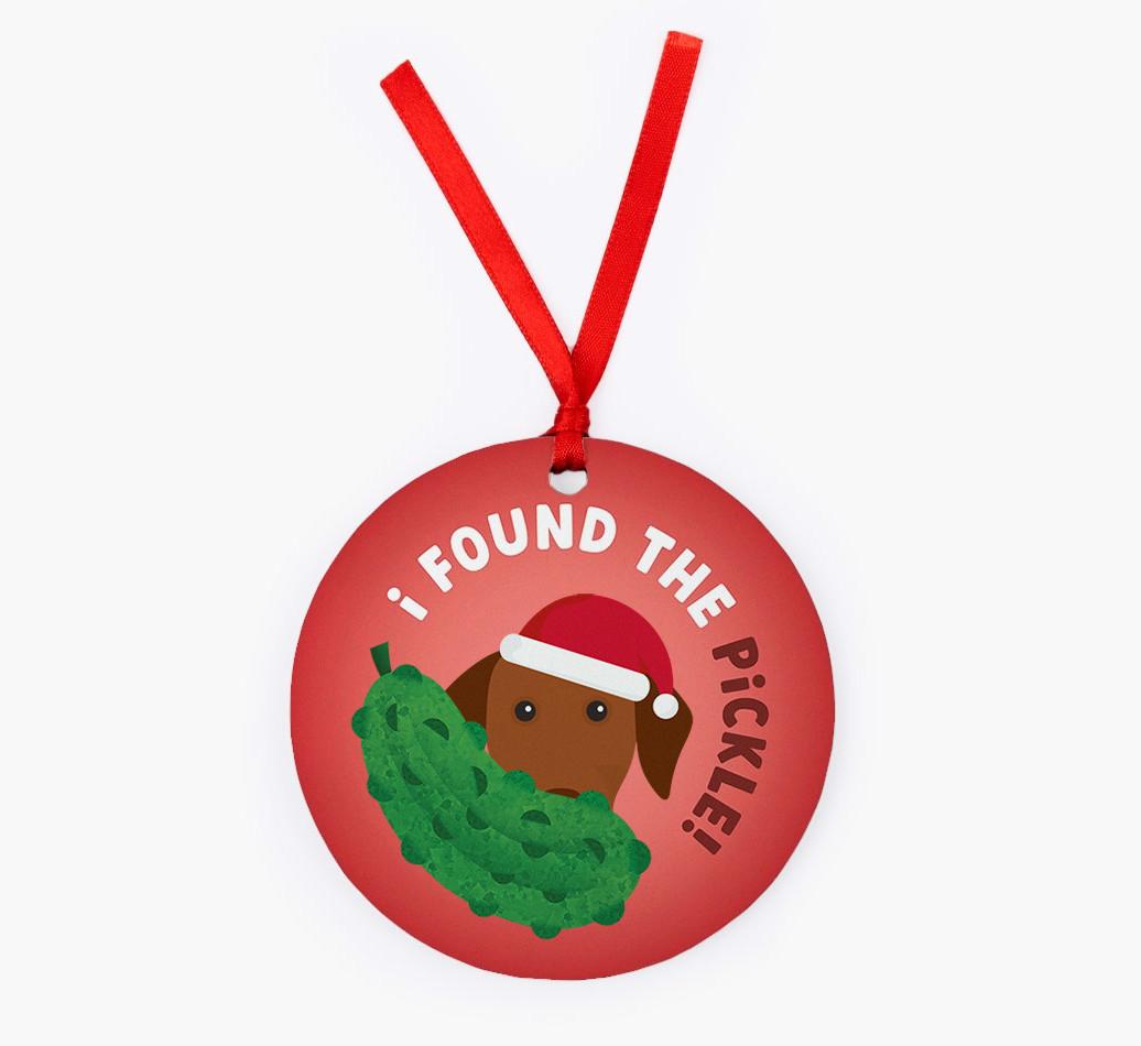 Christmas Pickle: Personalized {breedFullName} Christmas Decoration
