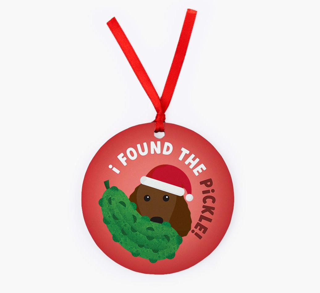 Christmas Pickle: Personalized {breedFullName} Christmas Decoration
