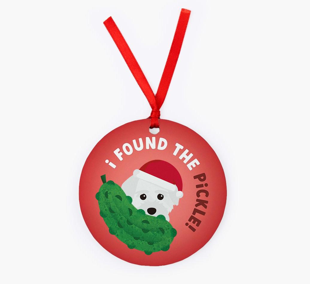 Christmas Pickle: Personalized {breedFullName} Christmas Decoration
