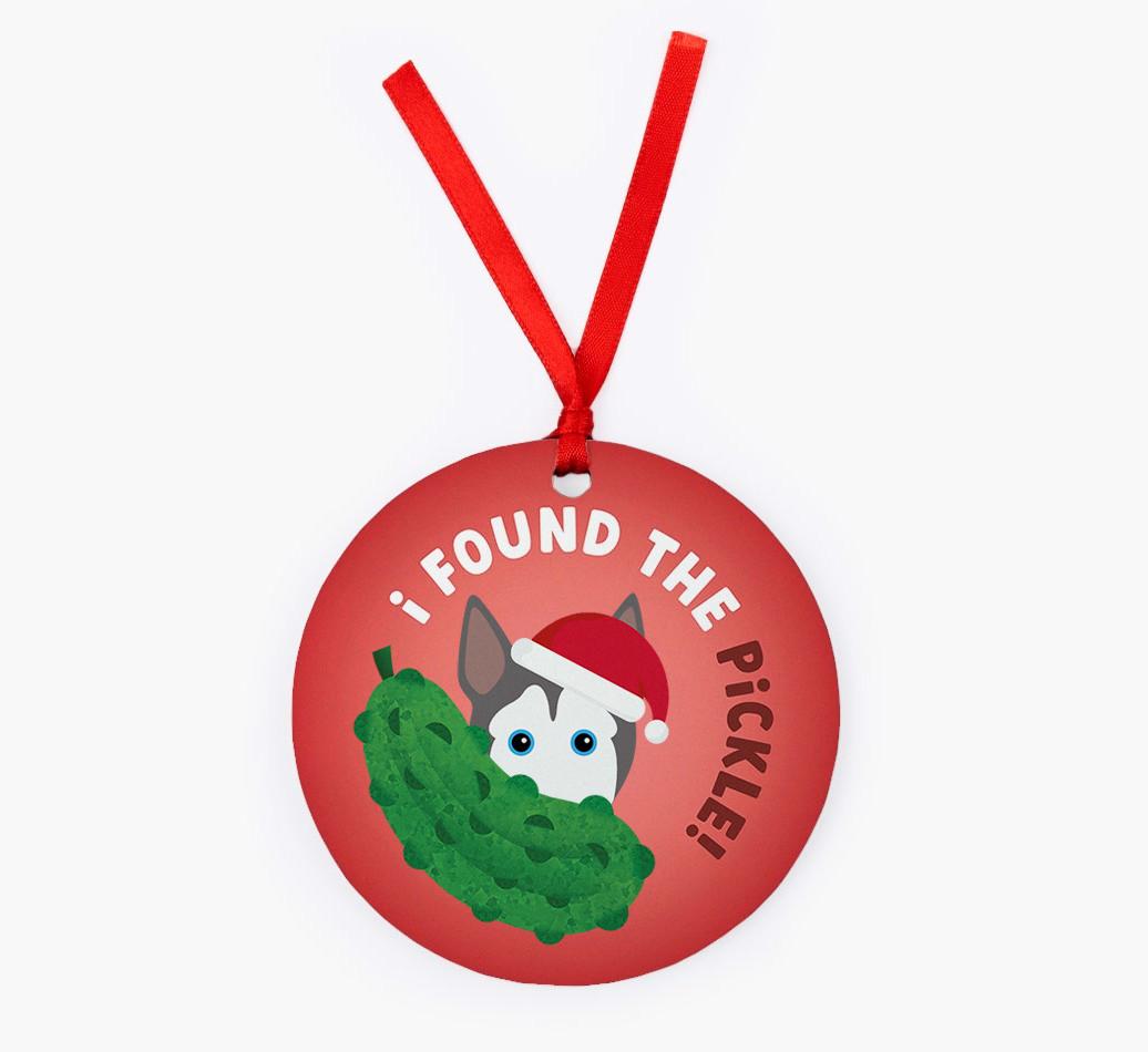 Christmas Pickle: Personalized {breedFullName} Christmas Decoration