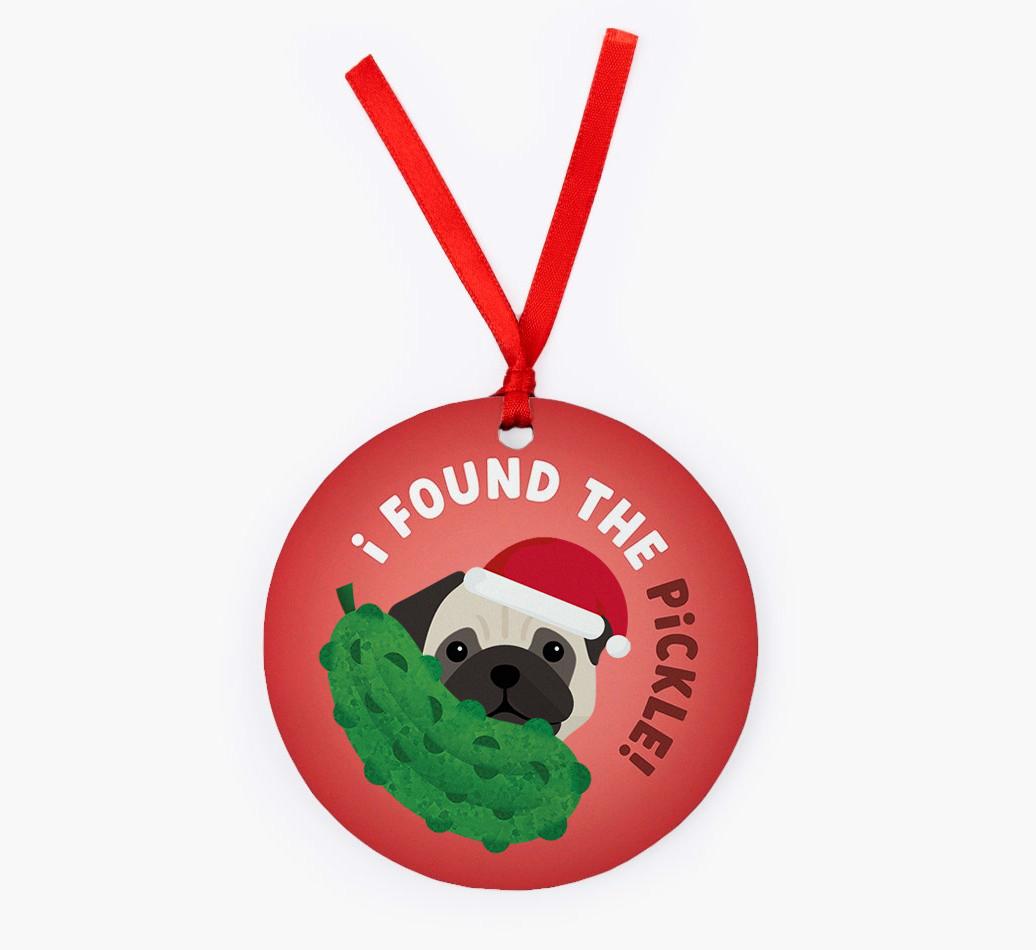Christmas Pickle: Personalized {breedFullName} Christmas Decoration