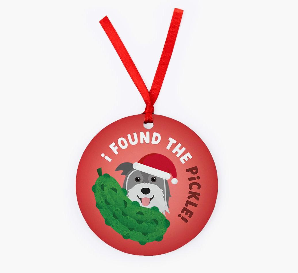 Christmas Pickle: Personalized {breedFullName} Christmas Decoration