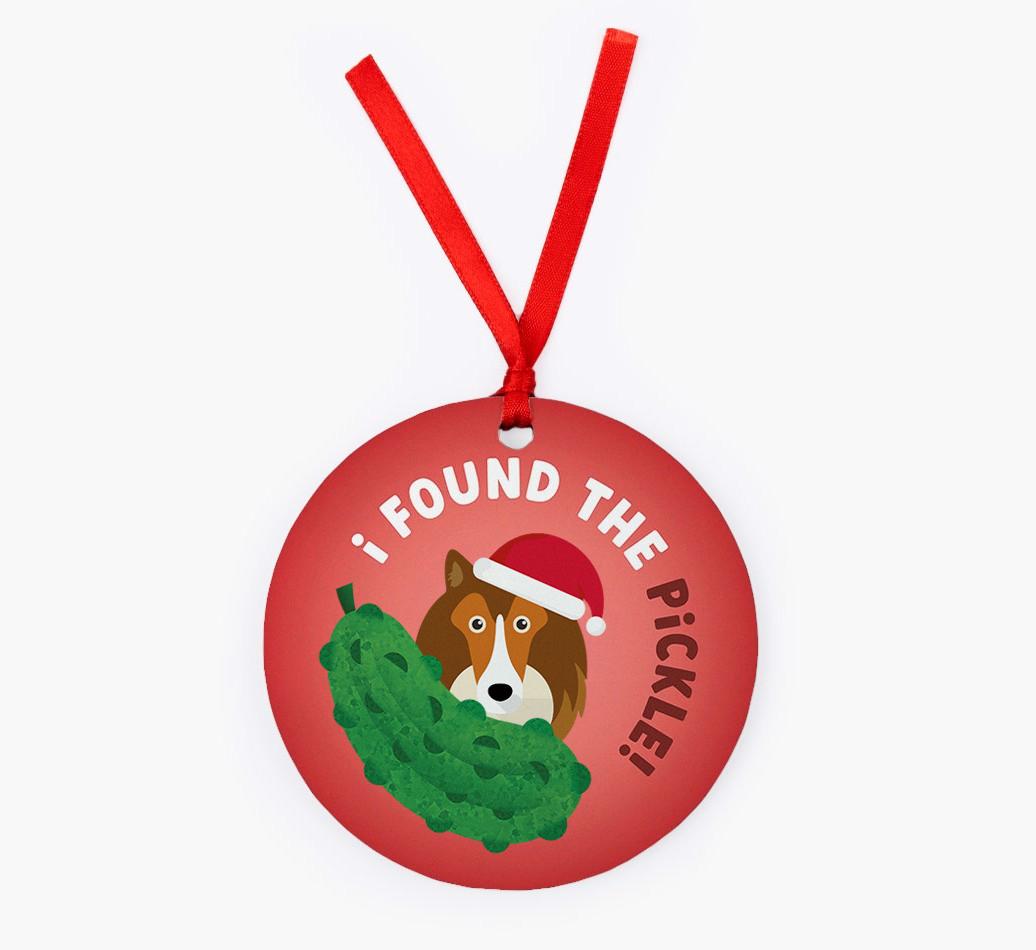 Christmas Pickle: Personalized {breedFullName} Christmas Decoration