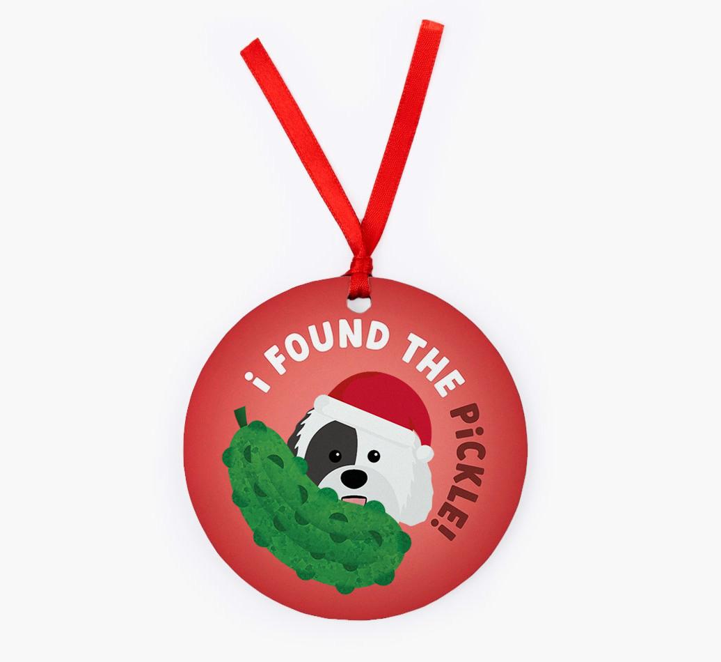 Christmas Pickle: Personalized {breedFullName} Christmas Decoration
