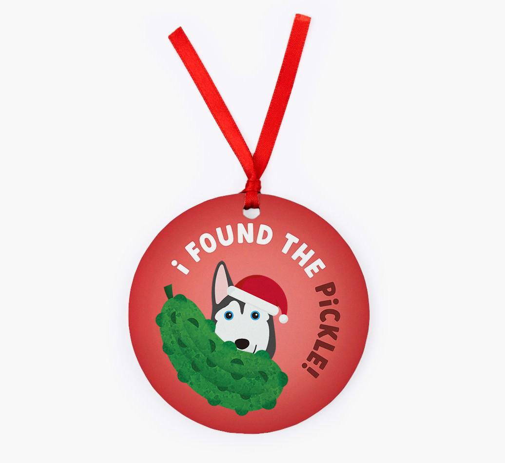 Christmas Pickle: Personalized {breedFullName} Christmas Decoration