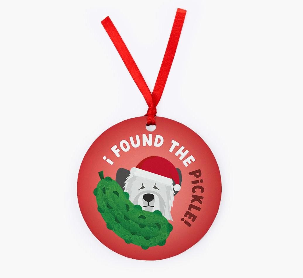 Christmas Pickle: Personalized {breedFullName} Christmas Decoration