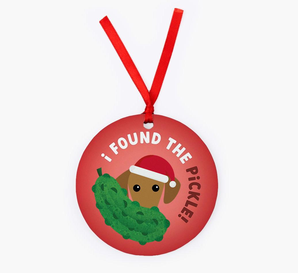 Christmas Pickle: Personalized {breedFullName} Christmas Decoration