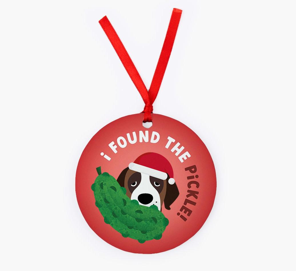 Christmas Pickle: Personalized {breedFullName} Christmas Decoration