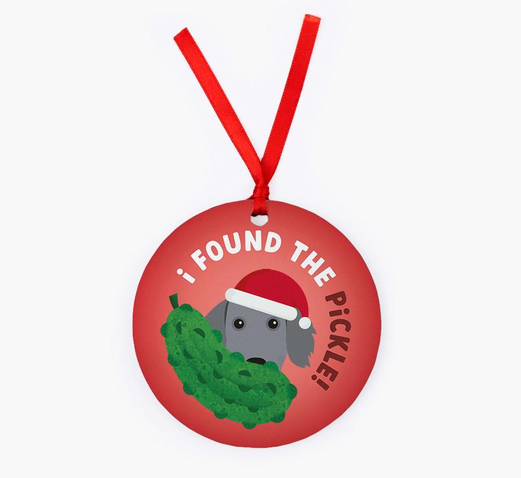 Christmas Pickle: Personalized {breedFullName} Christmas Decoration