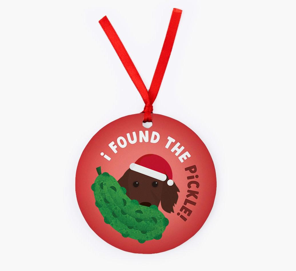 Christmas Pickle: Personalized {breedFullName} Christmas Decoration