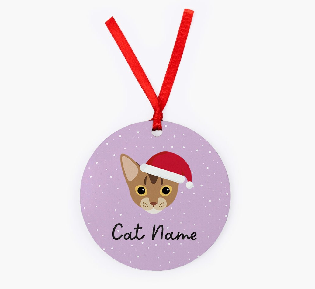 Snow: Personalized {breedCommonName} Christmas Decoration