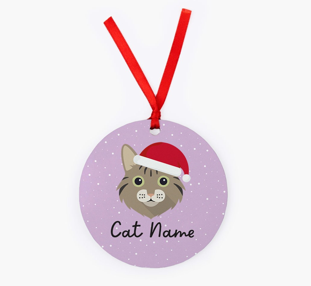 Snow: Personalised {breedCommonName} Christmas Decoration