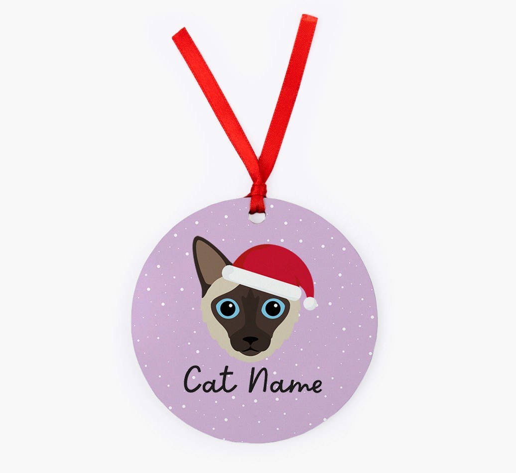 Snow: Personalized {breedCommonName} Christmas Decoration