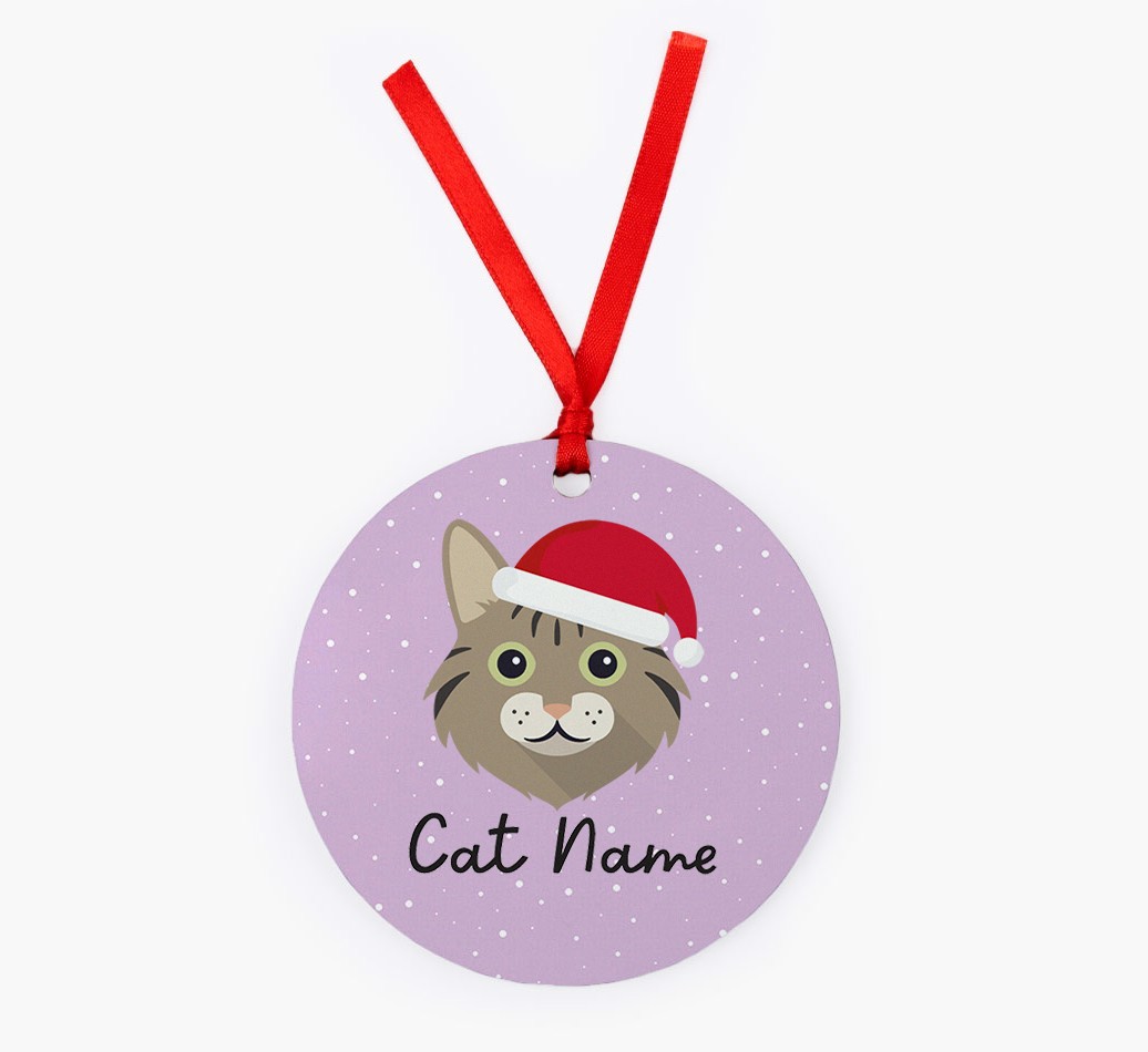 Snow: Personalised {breedCommonName} Christmas Decoration
