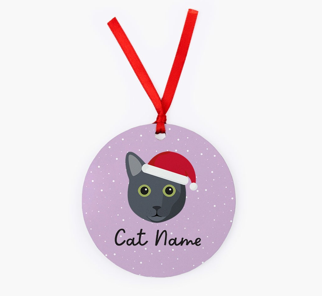 Snow: Personalized {breedCommonName} Christmas Decoration