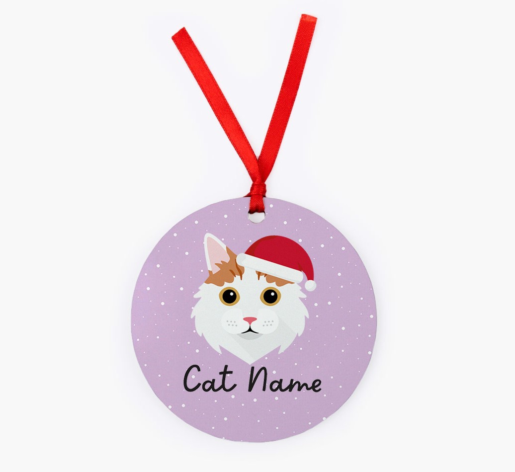 Snow: Personalized {breedCommonName} Christmas Decoration