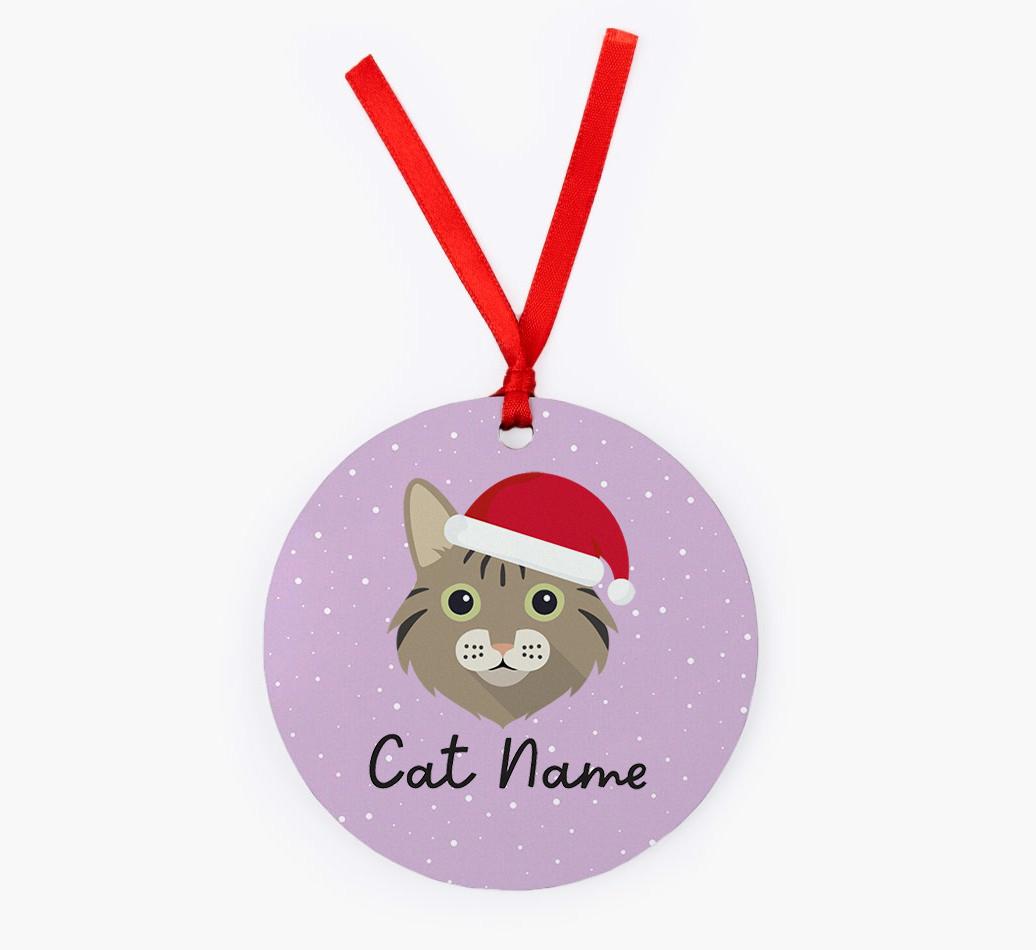 Snow: Personalised {breedCommonName} Christmas Decoration