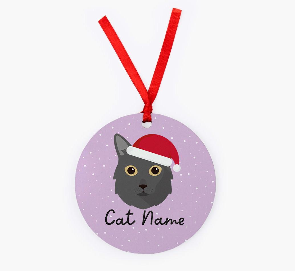 Snow: Personalised {breedCommonName} Christmas Decoration