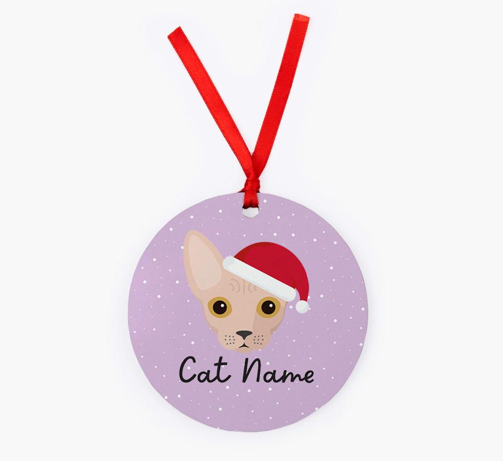 Snow: Personalised {breedCommonName} Christmas Decoration