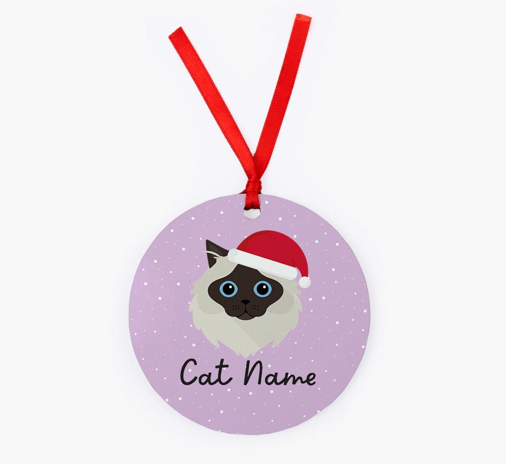 Snow: Personalised {breedCommonName} Christmas Decoration