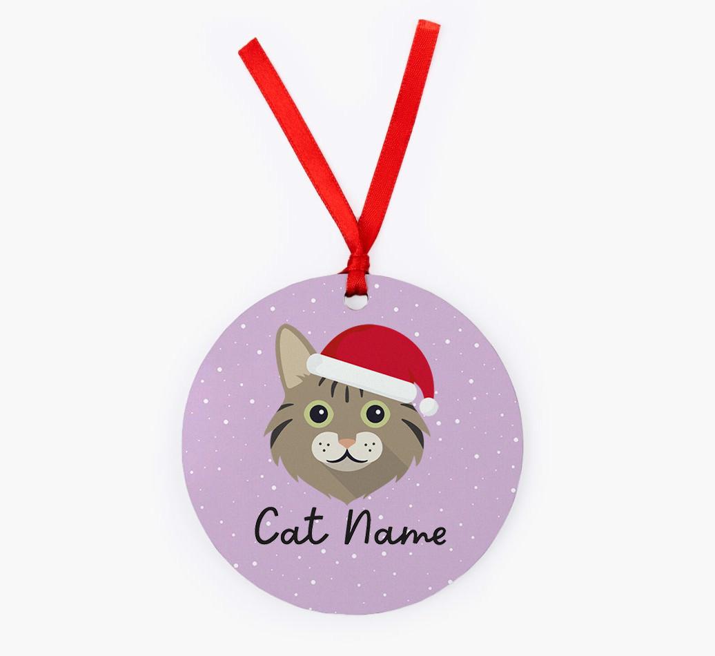 Snow: Personalised {breedCommonName} Christmas Decoration