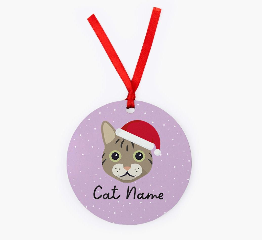 Snow: Personalised {breedCommonName} Christmas Decoration