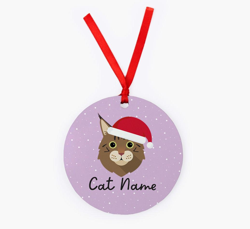 Snow: Personalised {breedCommonName} Christmas Decoration