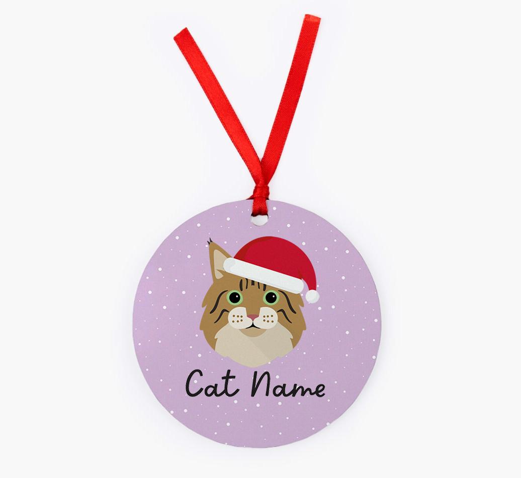 Snow: Personalised {breedCommonName} Christmas Decoration