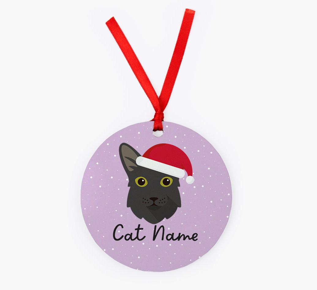 Snow: Personalised {breedCommonName} Christmas Decoration