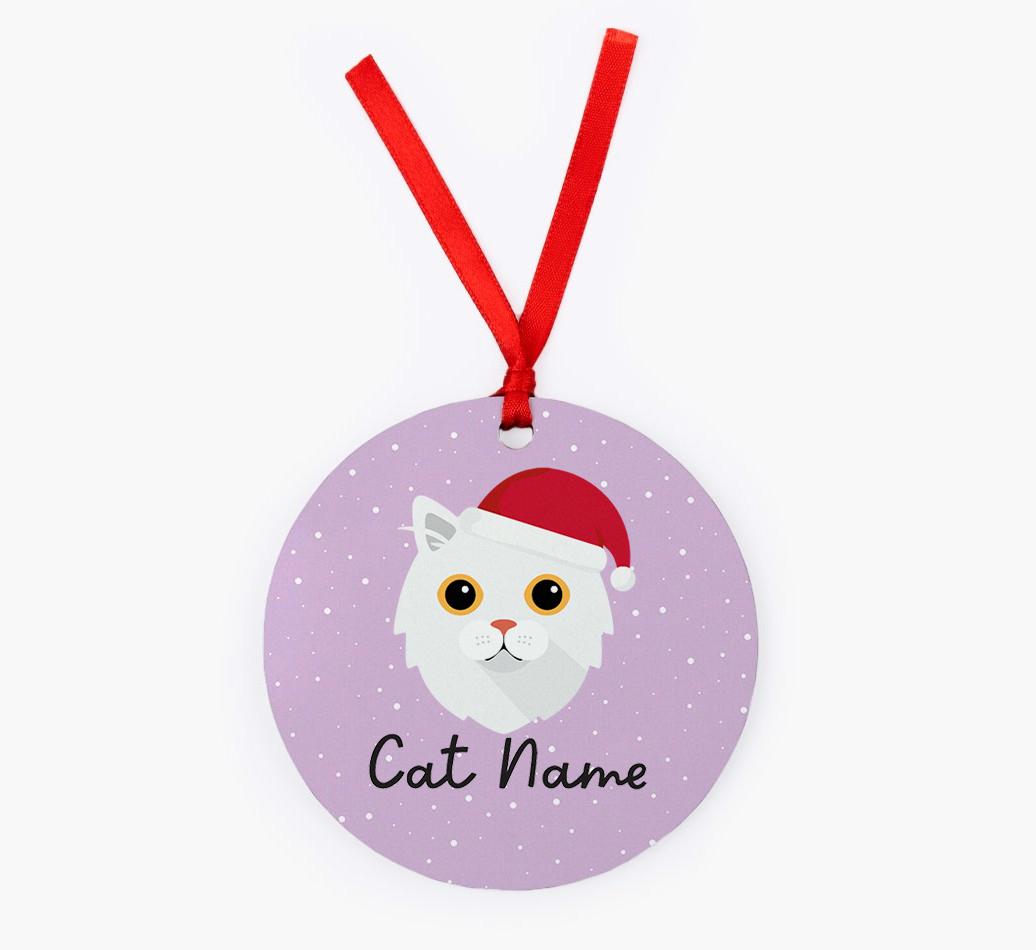 Snow: Personalised {breedCommonName} Christmas Decoration