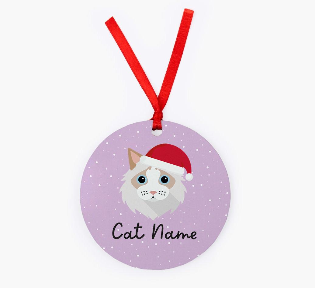 Snow: Personalised {breedCommonName} Christmas Decoration