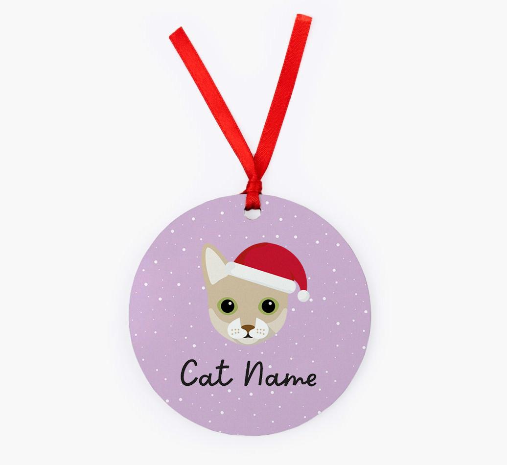 Snow: Personalised {breedCommonName} Christmas Decoration