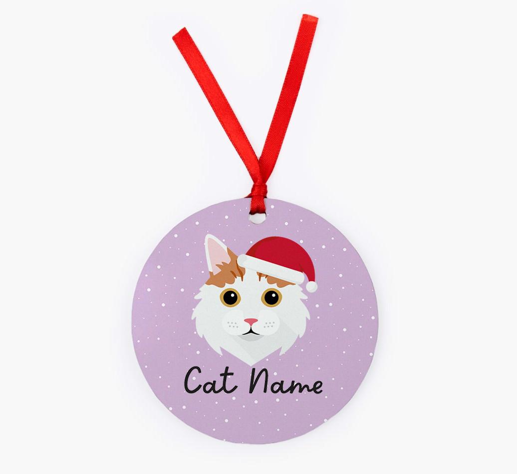 Snow: Personalised {breedCommonName} Christmas Decoration