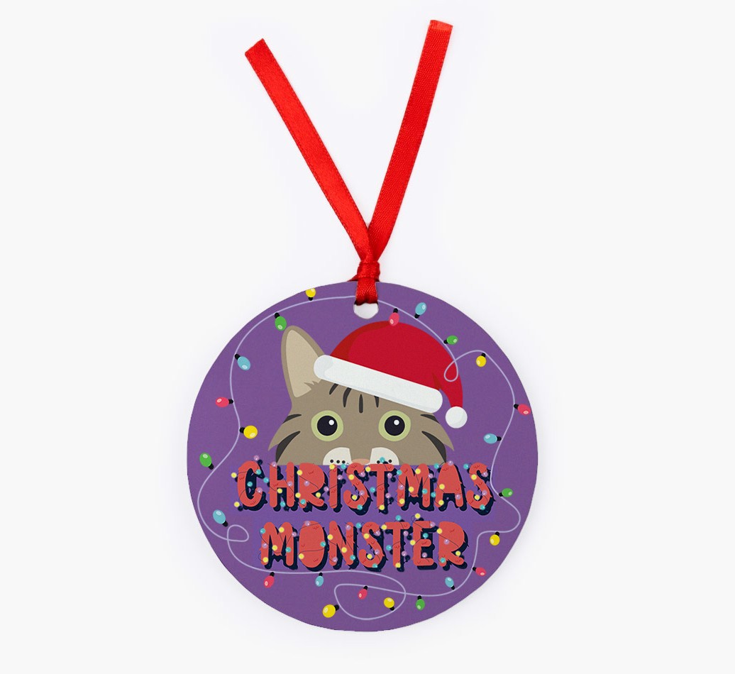 Christmas Monster: Personalised {breedCommonName} Christmas Decoration