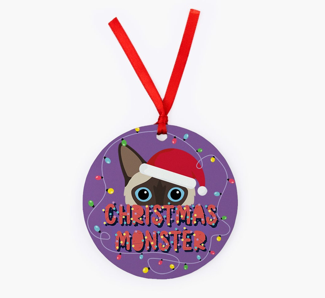 Christmas Monster: Personalized {breedCommonName} Christmas Decoration