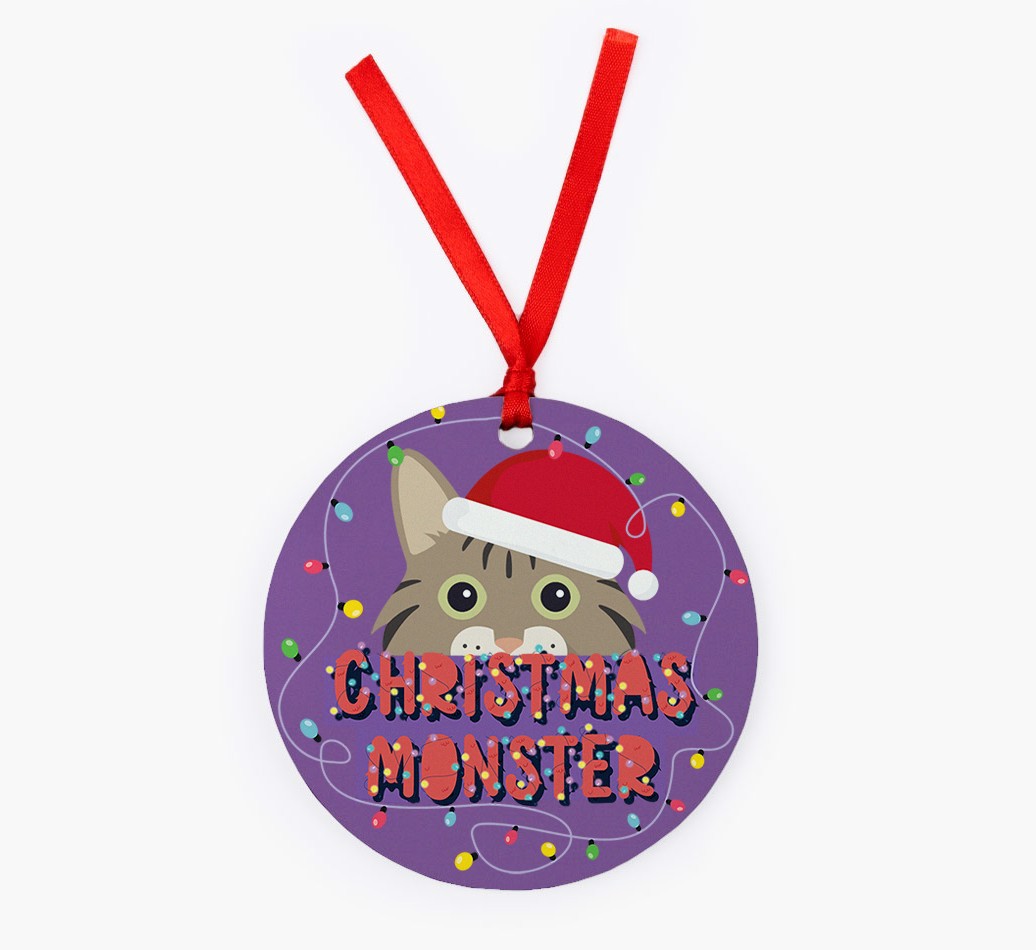 Christmas Monster: Personalised {breedCommonName} Christmas Decoration