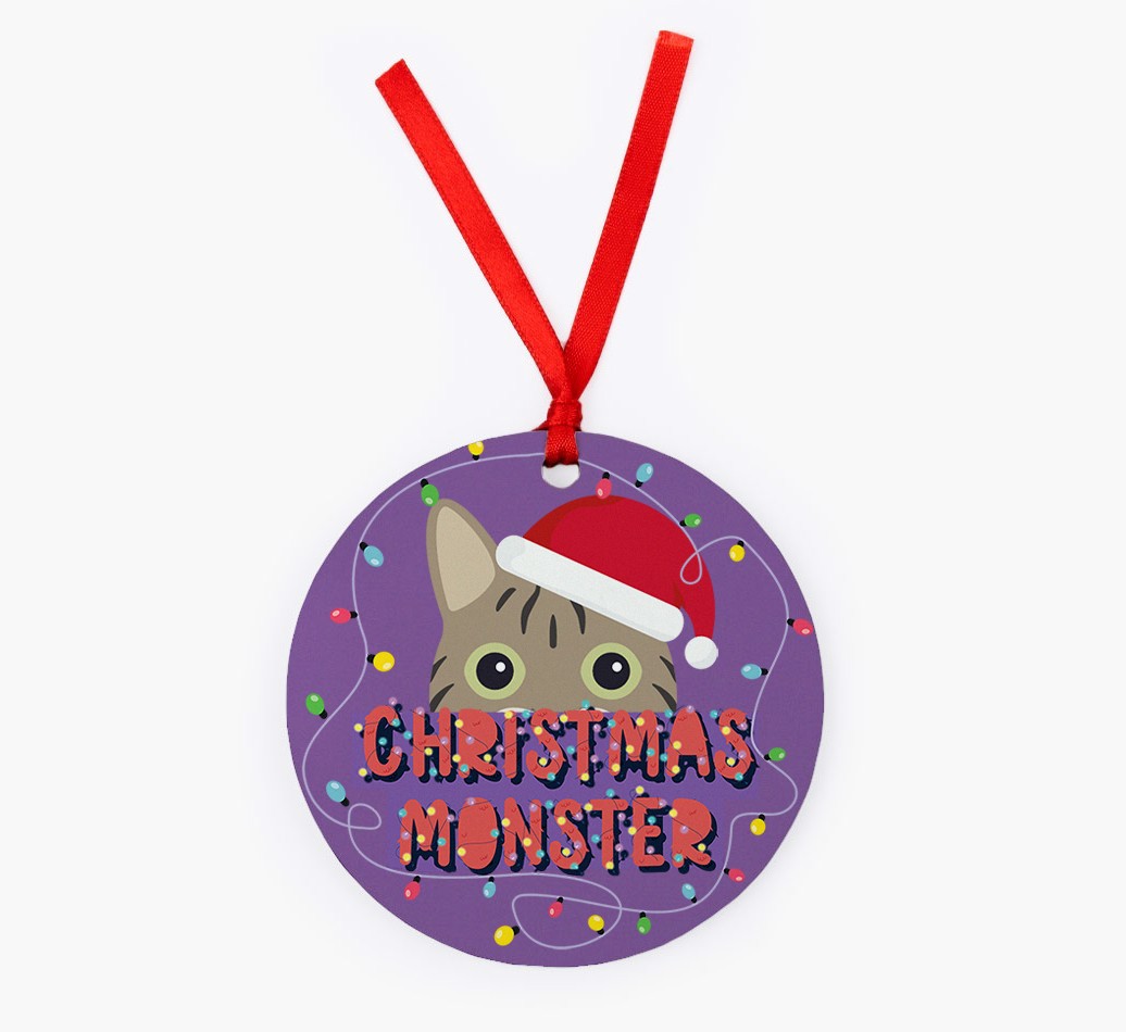 Christmas Monster: Personalised {breedCommonName} Christmas Decoration