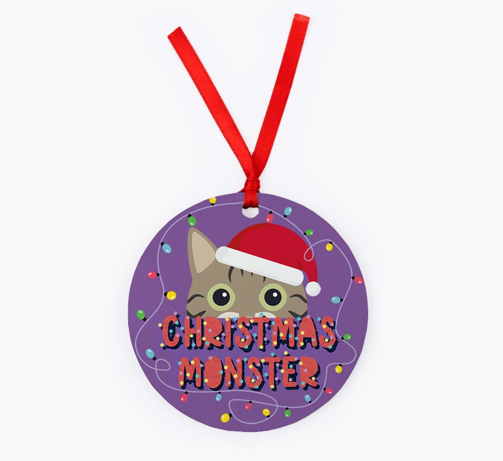 Christmas Monster: Personalised {breedCommonName} Christmas Decoration