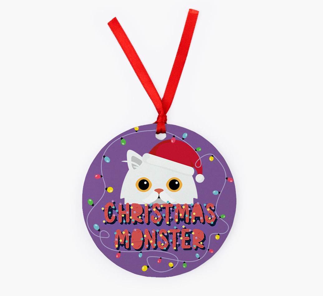 Christmas Monster: Personalised {breedCommonName} Christmas Decoration